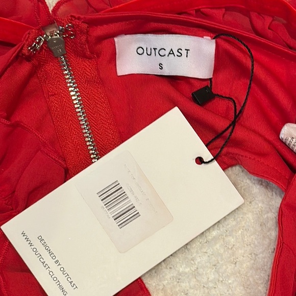 Outcast NWT Vibrant Red Top and Skirt Set - Picture 6 of 6